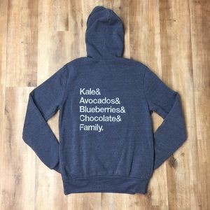 Alternative Earth Kale Avocado Hoodie Sweatshirt S